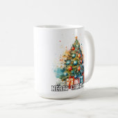 Mug Festive Whimsical Merry Christmas Tree (Devant droit)