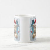 Mug Festive White Featuring Teddy Bear And Icy Design (Centre)