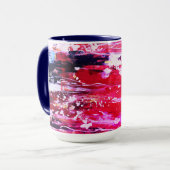 Mug Festivité variation rose (Devant gauche)