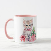Mug Festivités roses Kitten Café (Gauche)
