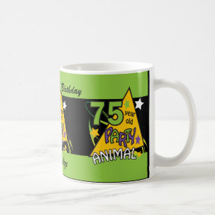 Mug Fêtard de 75 ans - soixante-quinzième anniversai