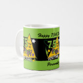 Mug Fêtard de 75 ans - soixante-quinzième anniversaire (Devant gauche)