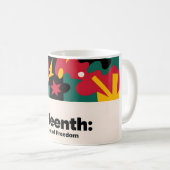 Mug Fête Abstraite de la Conception de la Liberté (Devant droit)