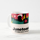 Mug Fête Abstraite de la Conception de la Liberté (Devant gauche)