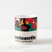Mug Fête Abstraite de la Conception de la Liberté (Centre)