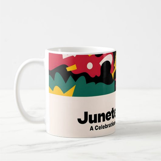 Mug Fête Abstraite de la Conception de la Liberté (Gauche)