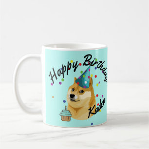 Mug Fête ! Anniversaire personnalisé du doge 