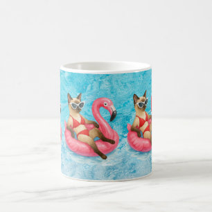 Mug Fête au bord de la piscine pour les amoureux des c