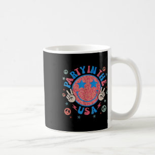 Mug Fête Aux Etats-Unis 4 juillet Preppy Smile Retro M