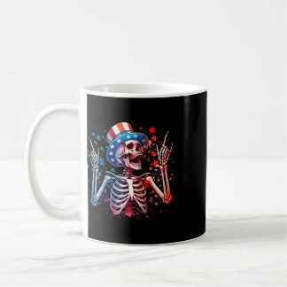 Mug Fête aux États-Unis Rock Hand 4 juillet Drôle d'Am