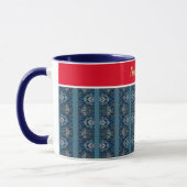 Mug Fête Bleu et Rouge par Poète Adiela Akoo (Gauche)