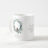 Mug Fête botanique couronne Joyeux Noël (Devant gauche)