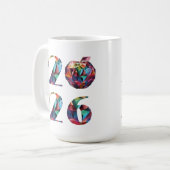 Mug Fête colorée du Nouvel An 2026- (Devant gauche)