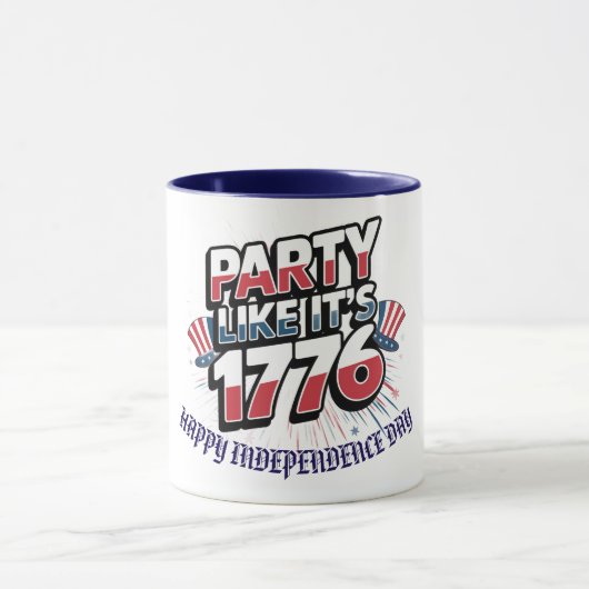 Mug "Fête comme c'est 1776" Personnalité de Celeb patr (Centre)
