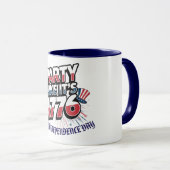 Mug "Fête comme c'est 1776" Personnalité de Celeb patr (Devant droit)