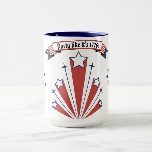 Mug "Fête comme en 1776 !" Café/Thé (Centre)