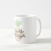 Mug Fête comme un ananas Anniversaire ou Mariage (Devant droit)