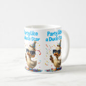 Mug Fête comme une étoile canard - Fun Celebration Des (Devant droit)