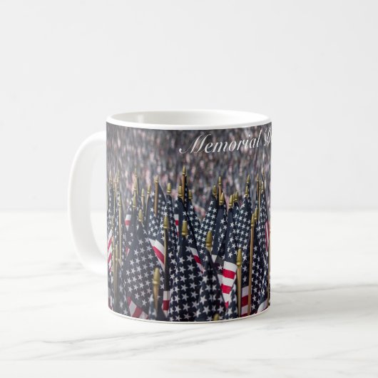 Mug Fête commémorative Flags américains (Devant gauche)