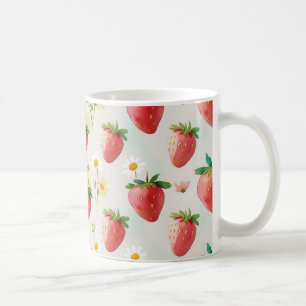 Mug Fête d'anniversaire aux fraises mignonnes