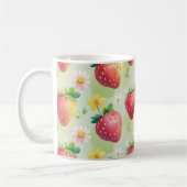 Mug Fête d'anniversaire aux fraises mignonnes (Gauche)