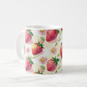 Mug Fête d'anniversaire aux fraises mignonnes (Devant gauche)