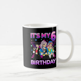 Mug Fête d'anniversaire de 6 ans K p Enfants Filles de