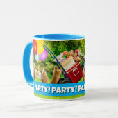 Mug Fête d'anniversaire de chien de prairie (Devant gauche)