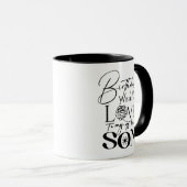 Mug Fête d'anniversaire de fils moderne Typography Pho (Devant droit)