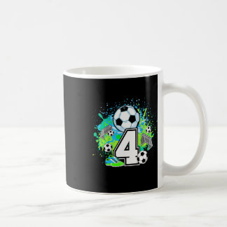 Mug Fête d'anniversaire de football pour enfants 4ème