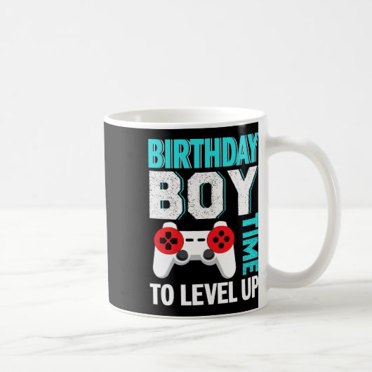 Mug Fête d'anniversaire de jeu vidéo pour garçon (Droite)
