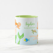 Mug Fête d'anniversaire de la Sirène et de ses amis (Centre)