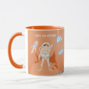 Mug Fête d'anniversaire de l'astronaute de Mars