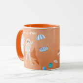 Mug Fête d'anniversaire de l'astronaute de Mars (Devant gauche)