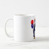 Mug Fête d'anniversaire de pingouin (Gauche)