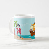 Mug Fête d'anniversaire d'enfant de pirate (Devant gauche)