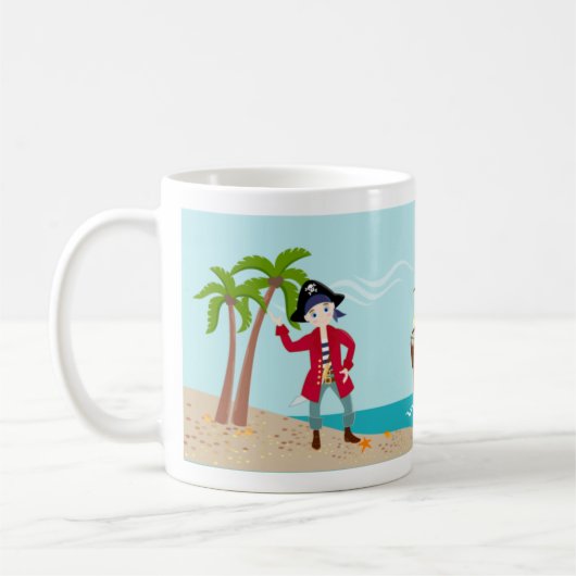Mug Fête d'anniversaire d'enfant de pirate (Gauche)