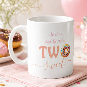 Mug Fête d'anniversaire Deux Gâteaux Sucrés 2 ans