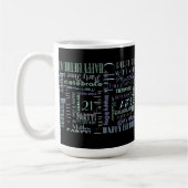 Mug Fête d'anniversaire ! NOM et ÂGE personnalisés du  (Gauche)
