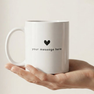 Mug Fête d'anniversaire personnalisée minimaliste Mama
