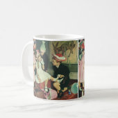 Mug Fête d'anniversaire vintage, Épingler la queue sur (Devant gauche)