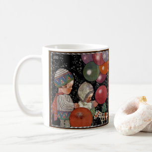 Mug Fête d'anniversaire vintage pour enfants, ballons