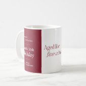 Mug Fête de 50 ans Charcuterie & Vin (Devant gauche)