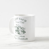 Mug Fête de Bachelorette de Camp Moderne Personnalisé (Devant gauche)