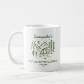 Mug Fête de Bachelorette de Camping Simple Moderne dan (Gauche)