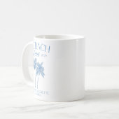 Mug Fête de Bachelorette personnalisée Plage Nuptial 2 (Devant gauche)