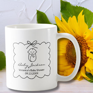 Mug Fête de Bébé Moderne et Douce Bébé de Genre Neutre