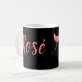 Mug Fête de célébration au vin rosé toute la journée (Devant gauche)