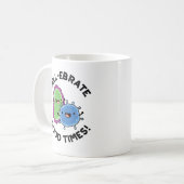 Mug Fête de cellule bons temps amusant jeu de bactérie (Devant gauche)