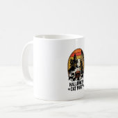 Mug Fête de chat d'Halloween Design de chats de sorciè (Devant gauche)
